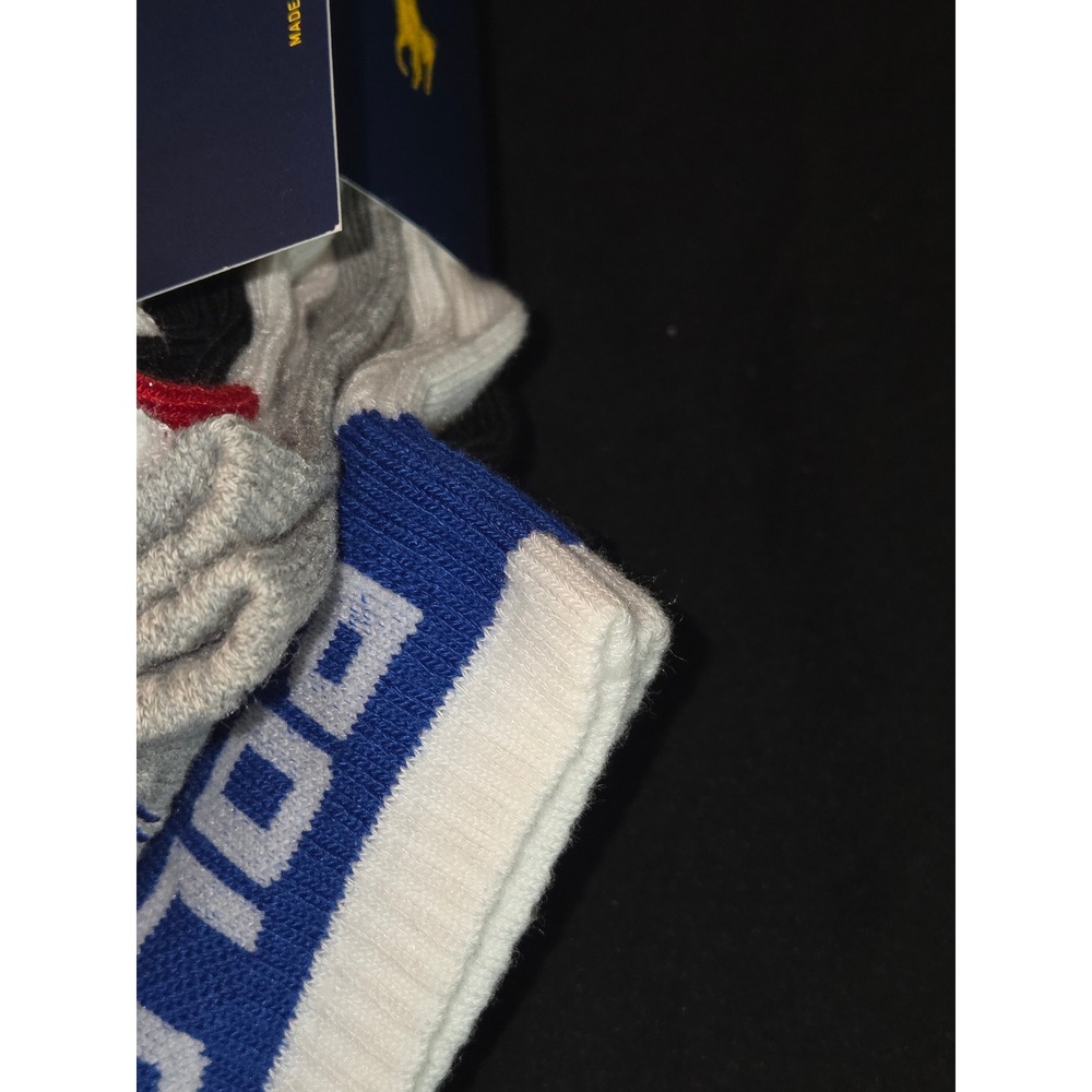 Polo Ralph Lauren Mens 6 Pair Classic Sport Arch Support Cushioned Comfort Socks - Picture 6 of 7